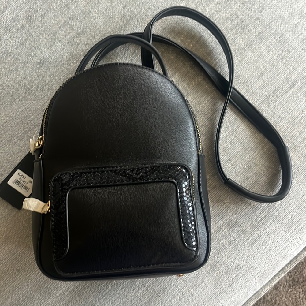 Black Backpack/ Crossbody